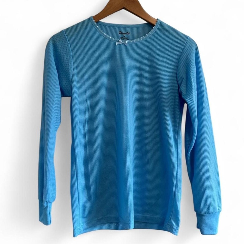 vintage knit long sleeve cotton shirt
